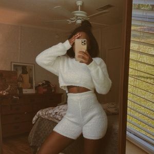 Cozy/fuzzy winter two piece